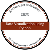 IBM Data Visualization using Python badge
